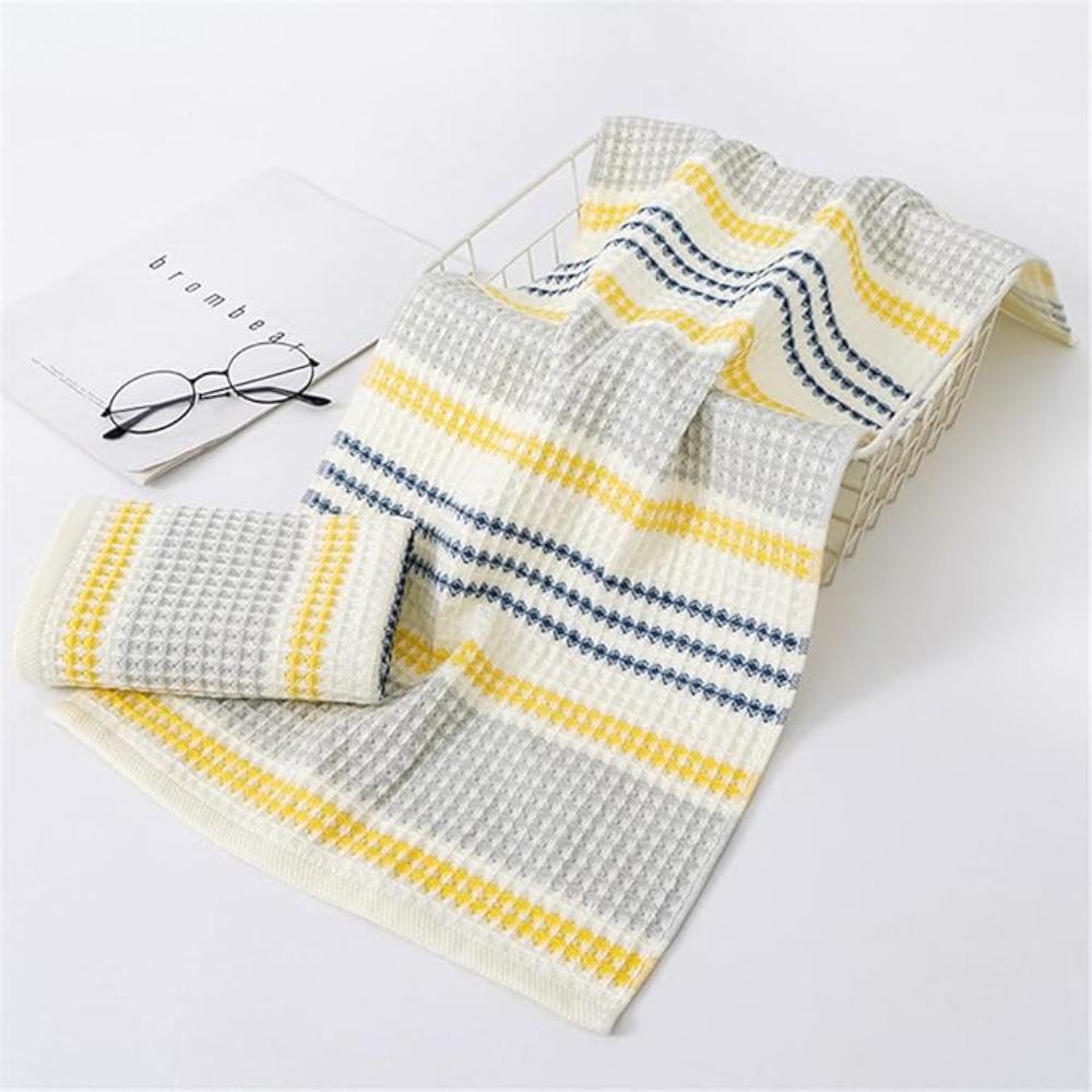 ColorSplash | Colorblock Striped Cotton Bath Towel