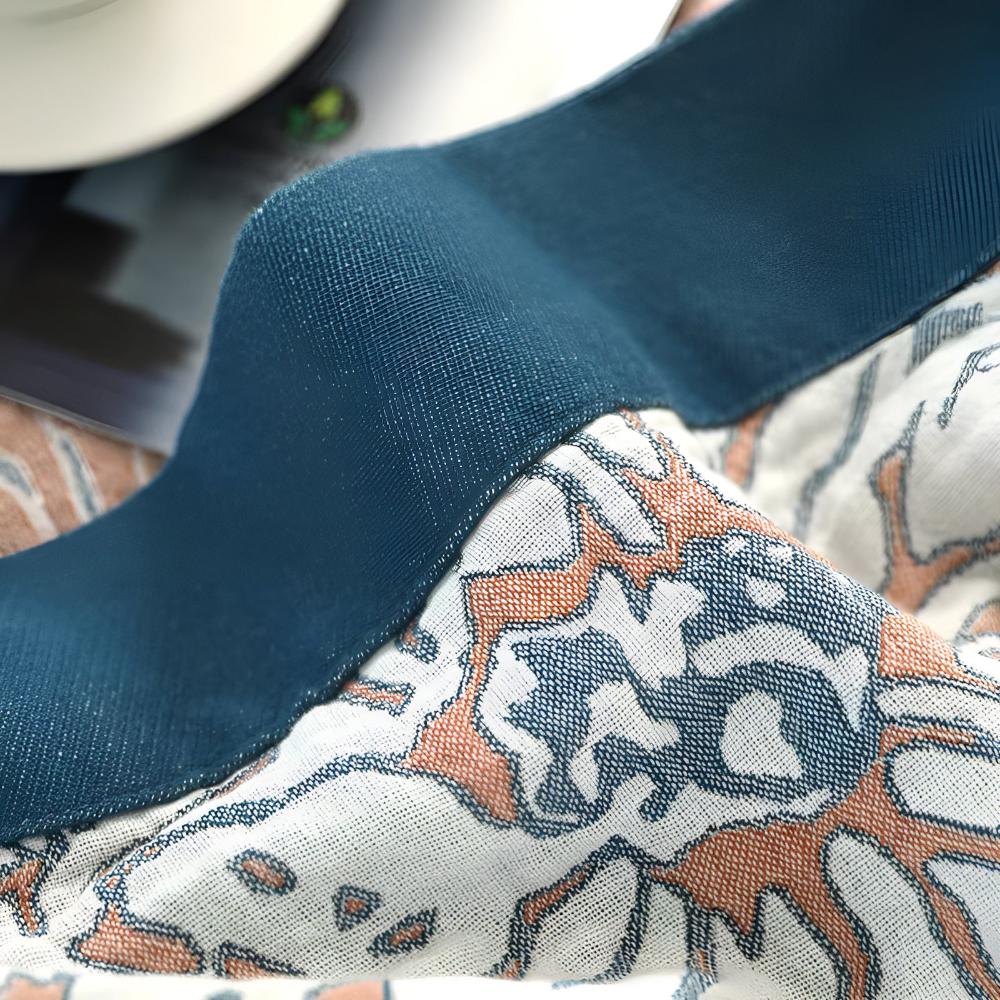 BotanicalBliss | Organic Cotton Blanket