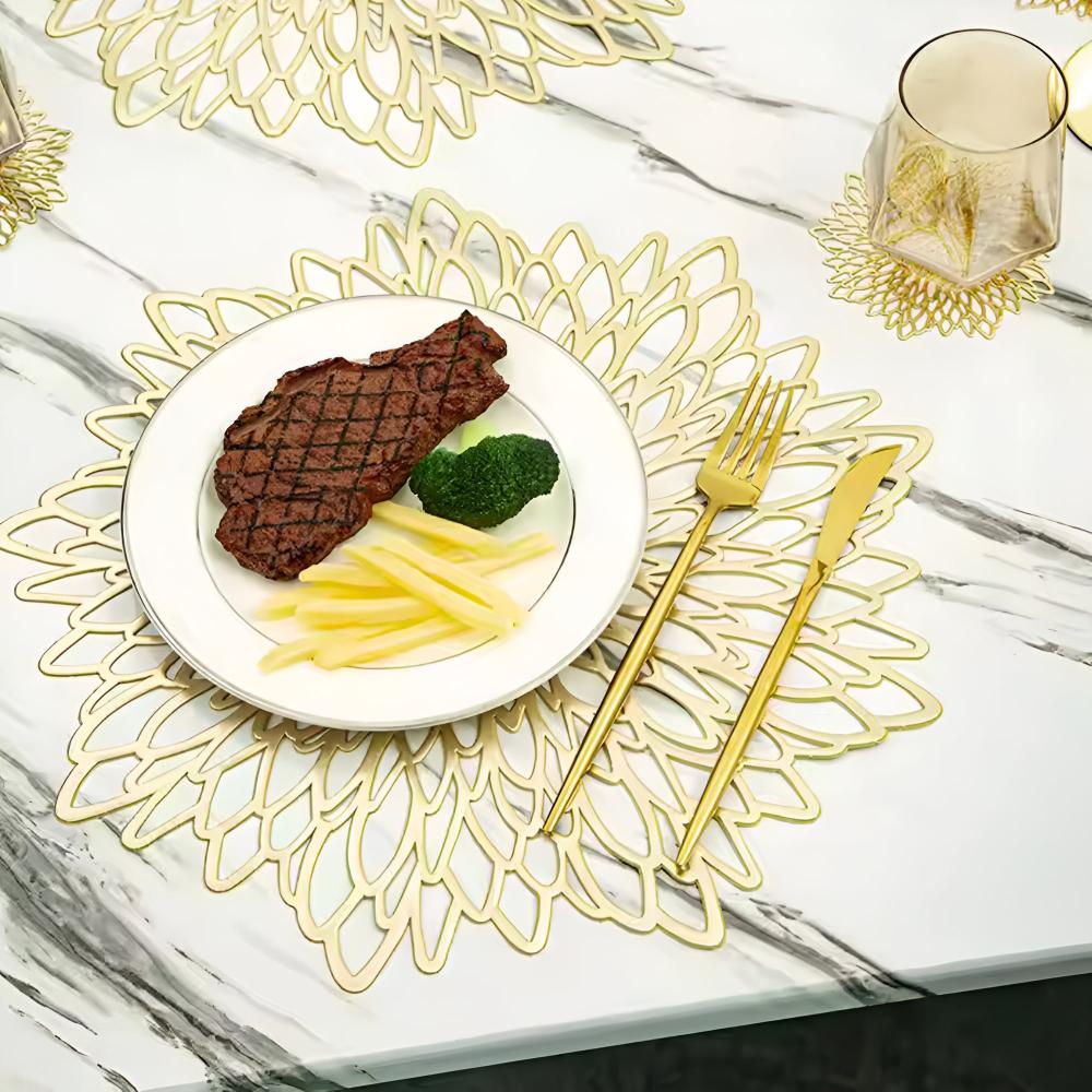 ChrysanthemumCharm | Elegant Floral Table Placemat