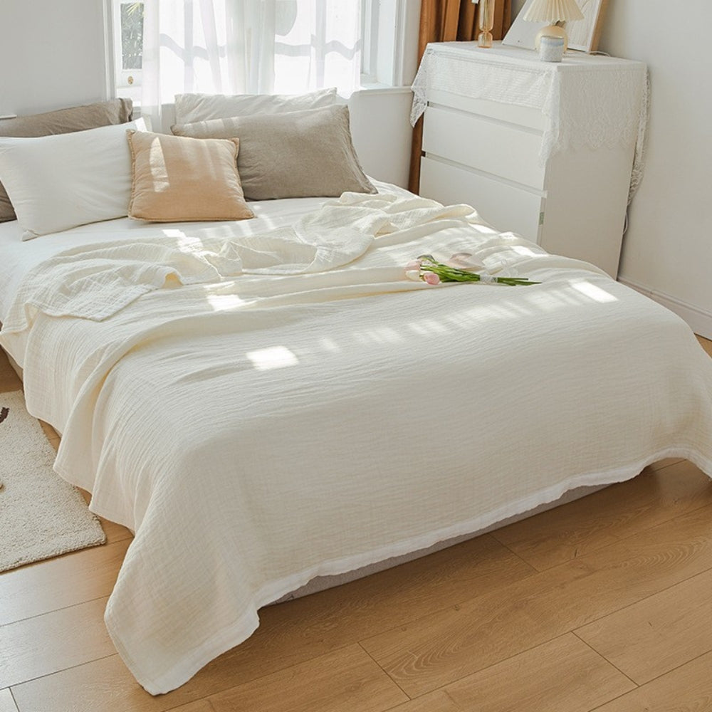 CozyNest | Deluxe Multi-Layer Muslin Cotton Blanket