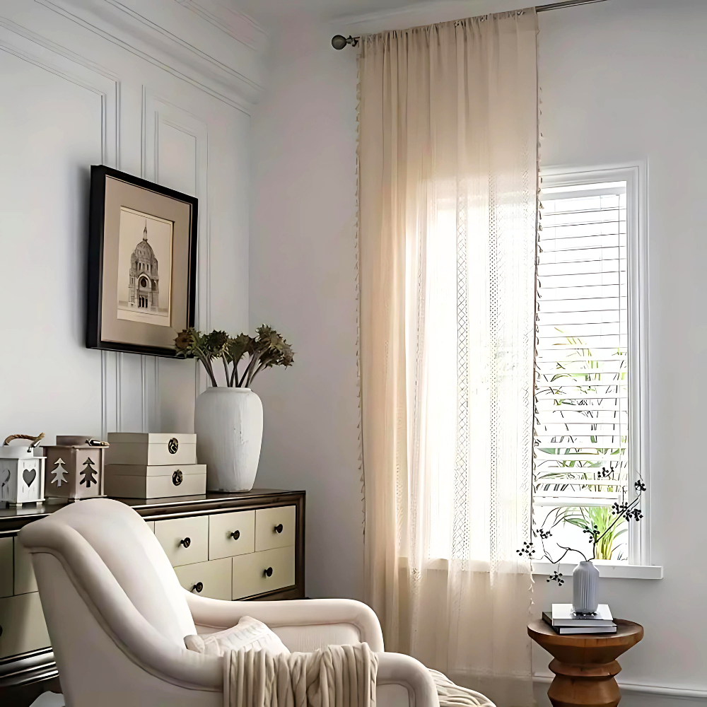 BohoHome | Chic Bohemian Crochet Curtain