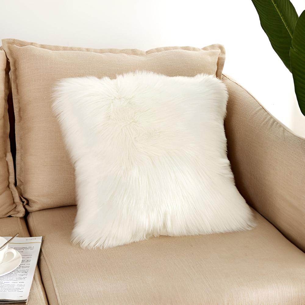 CozyNest | Furry Cushion Covers For Home Decor