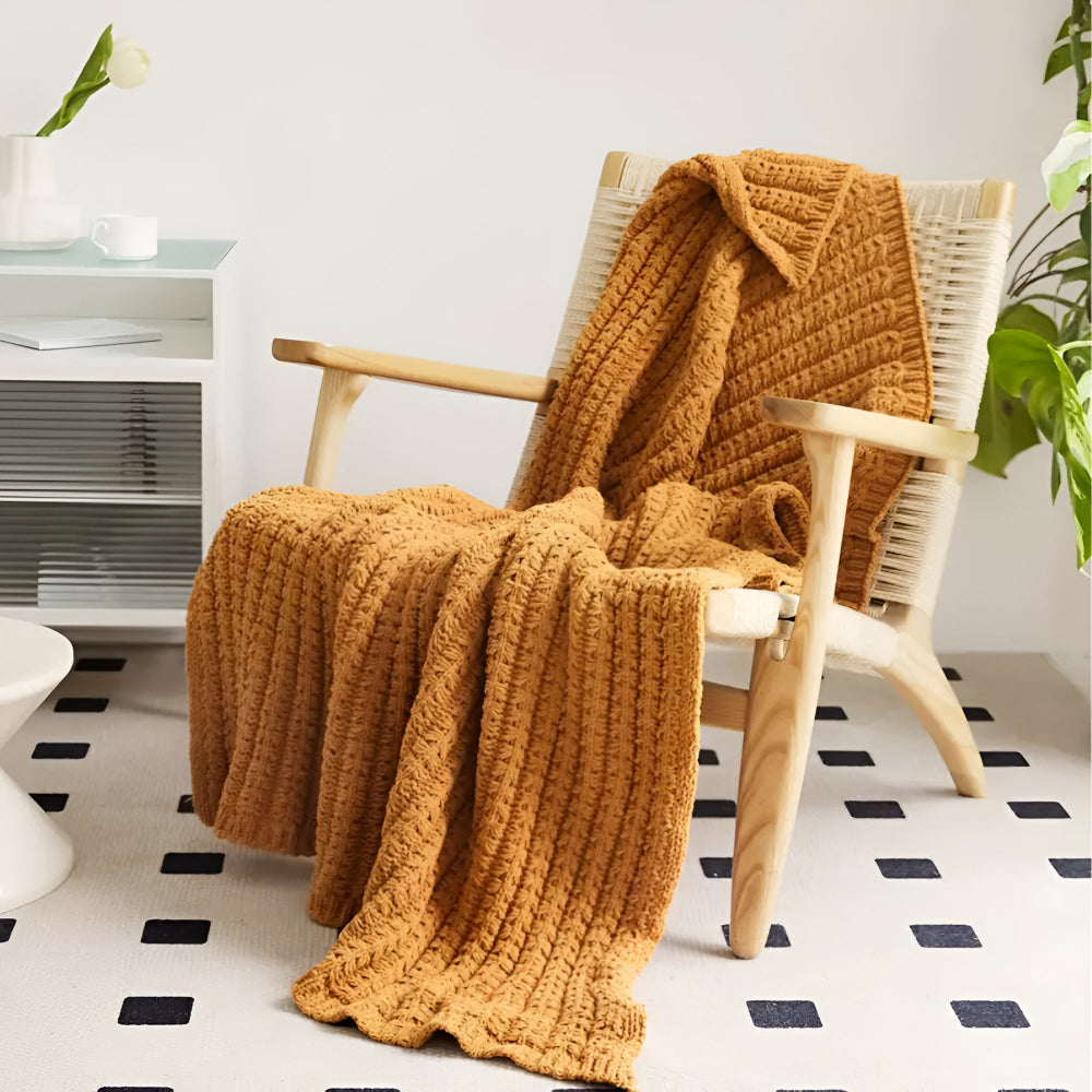 CozyWeave | Vintage Chunky Knit Blanket