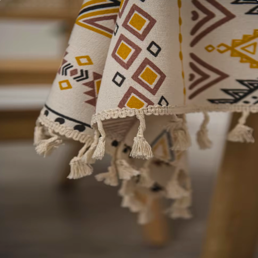 BohoCharm | Exquisite Bohemian Tablecloth With Tassels