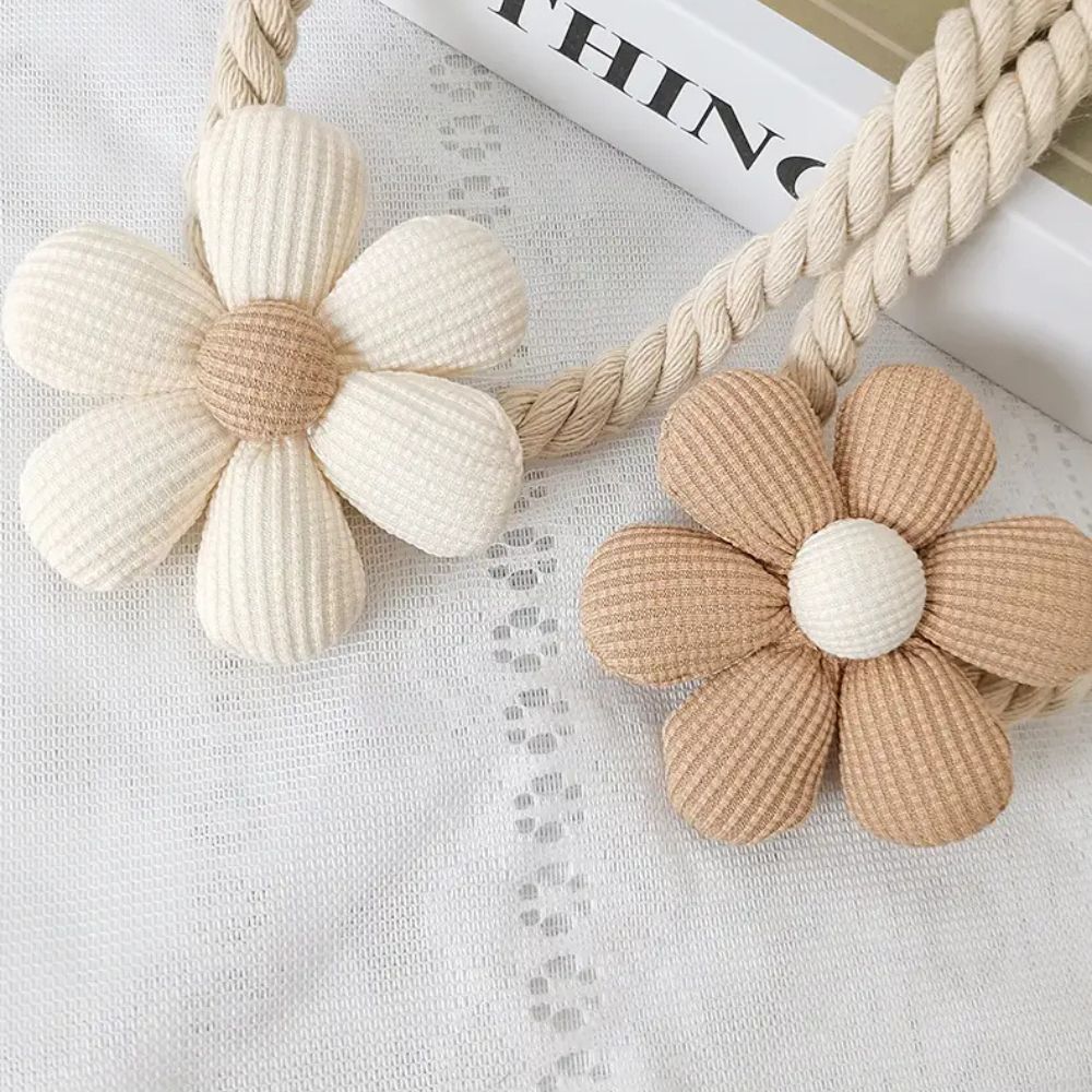DelicateBloom | Flower Magnetic Curtain Tiebacks Set 2Pcs