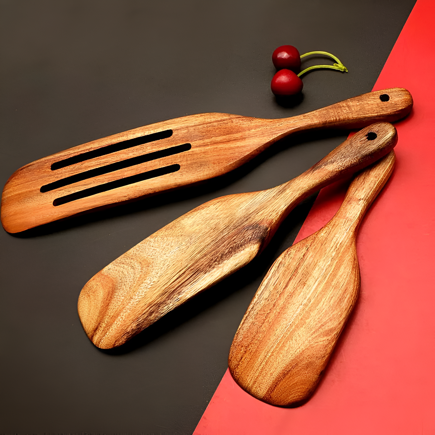 WoodCraft | Non-Stick Wooden Spatula Set