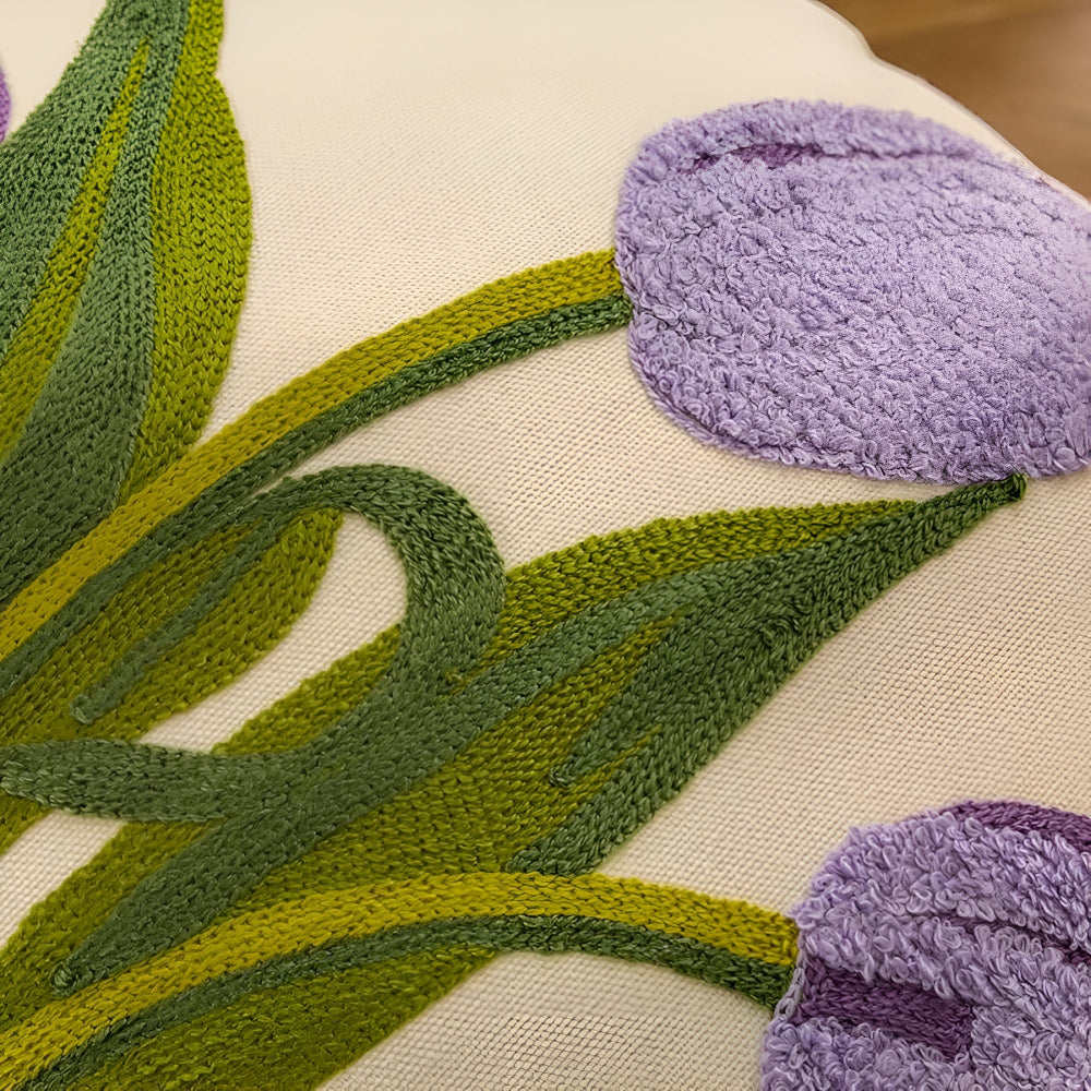BloomingHome | Tulip Pattern Decorative Cushion Cover