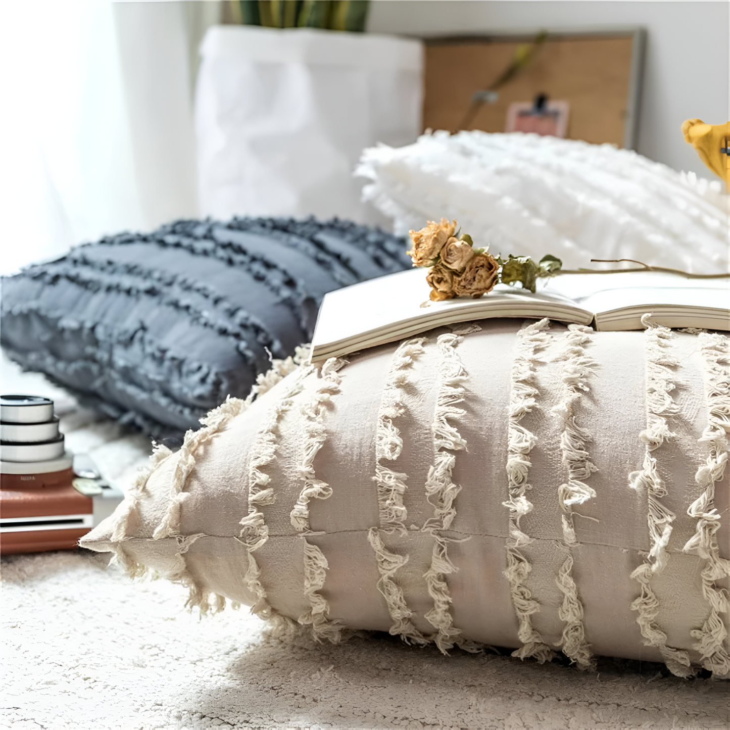 BohoHome | Bohemian Fringe Cushion Cover