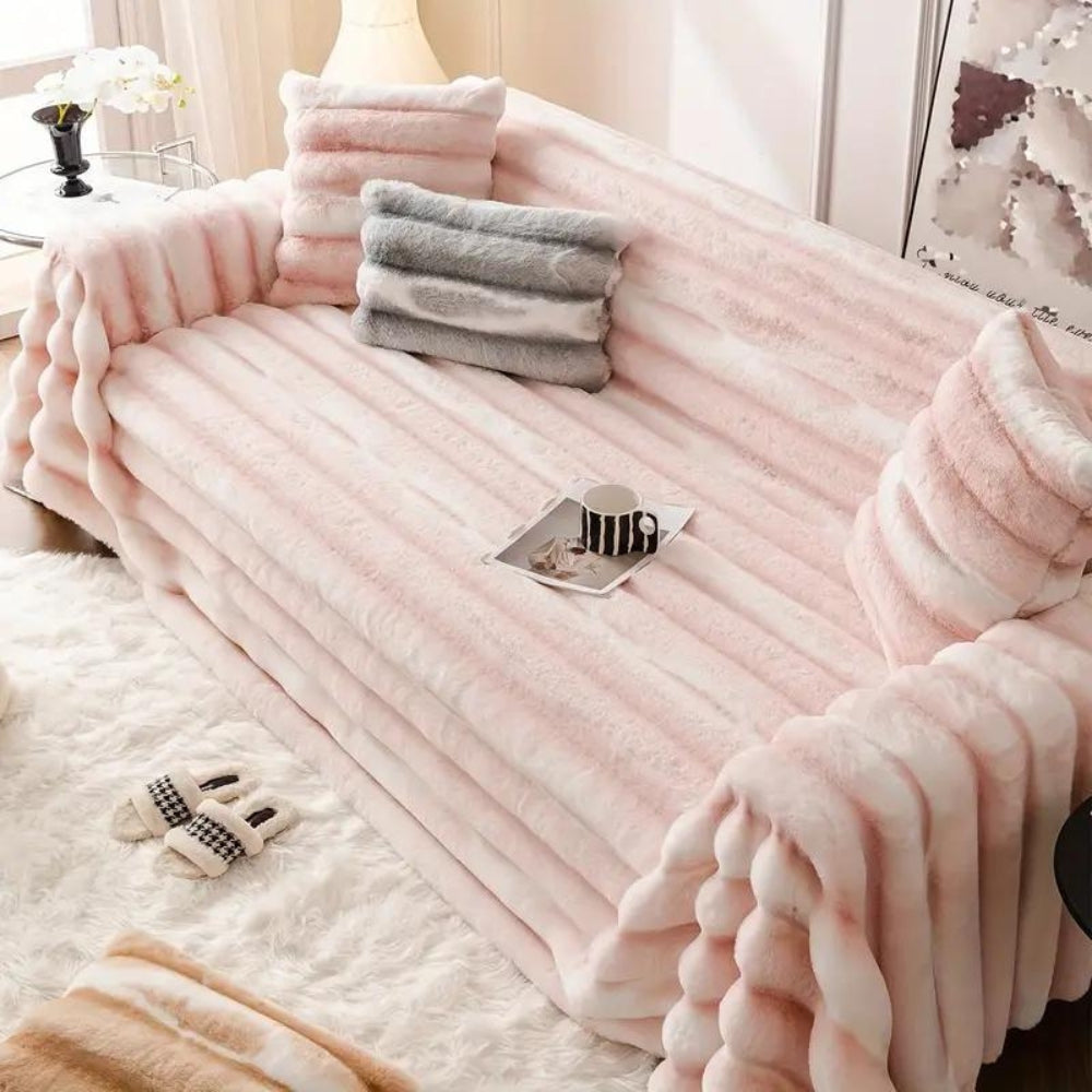 CozyHome | Velvet Faux Fur Sofa Cover