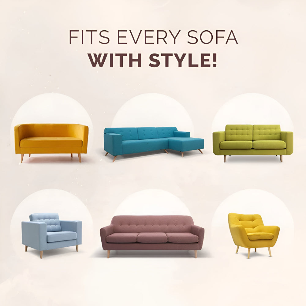 AbstractGrid | Modern Sofa Cover for Living Room Decor