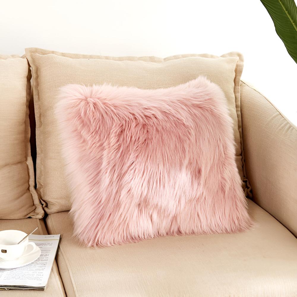 CozyNest | Furry Cushion Covers For Home Decor