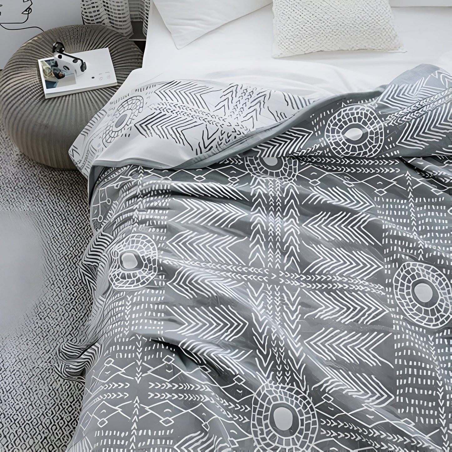 ZenPath | Reversible Minimalist Coverlet Bedding