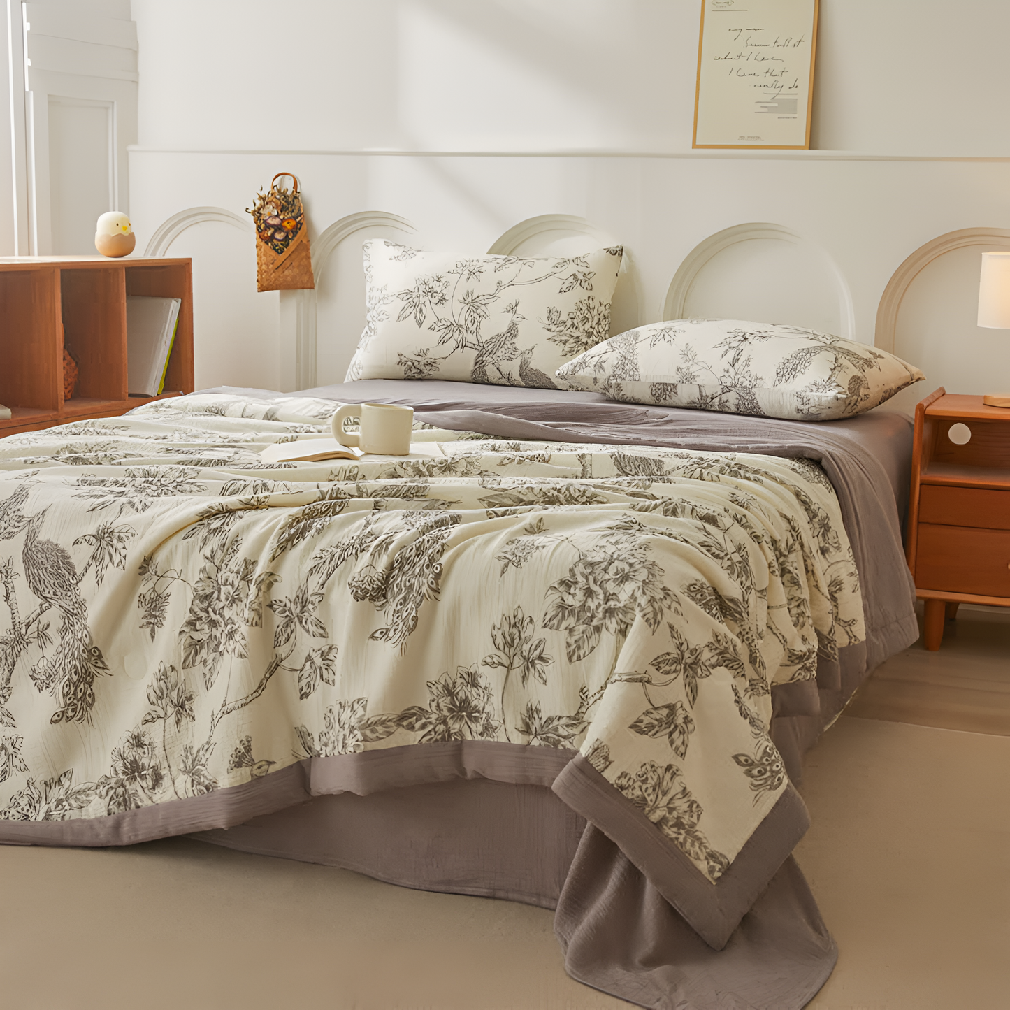 CozyNest | Soft Cotton Gauze Reversible Blanket