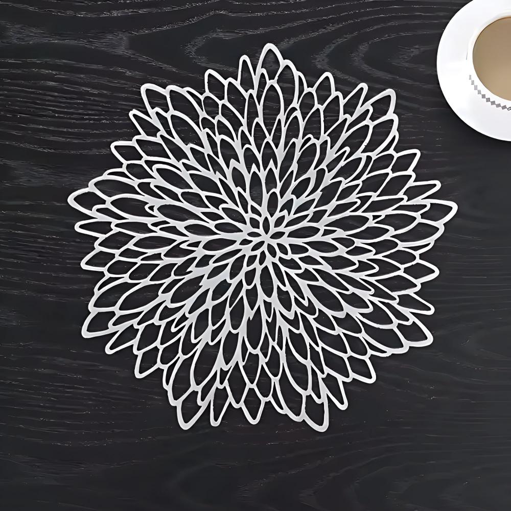 ChrysanthemumCharm | Elegant Floral Table Placemat