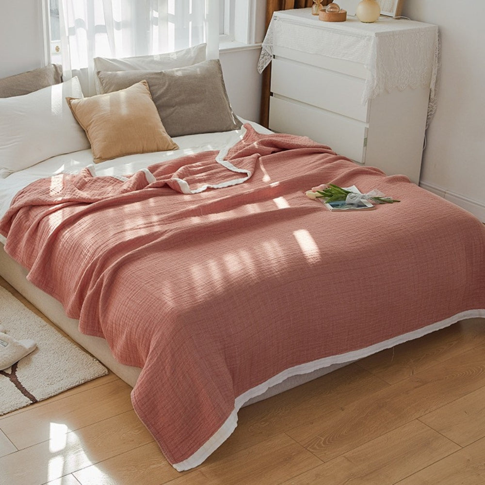 CozyNest | Deluxe Multi-Layer Muslin Cotton Blanket