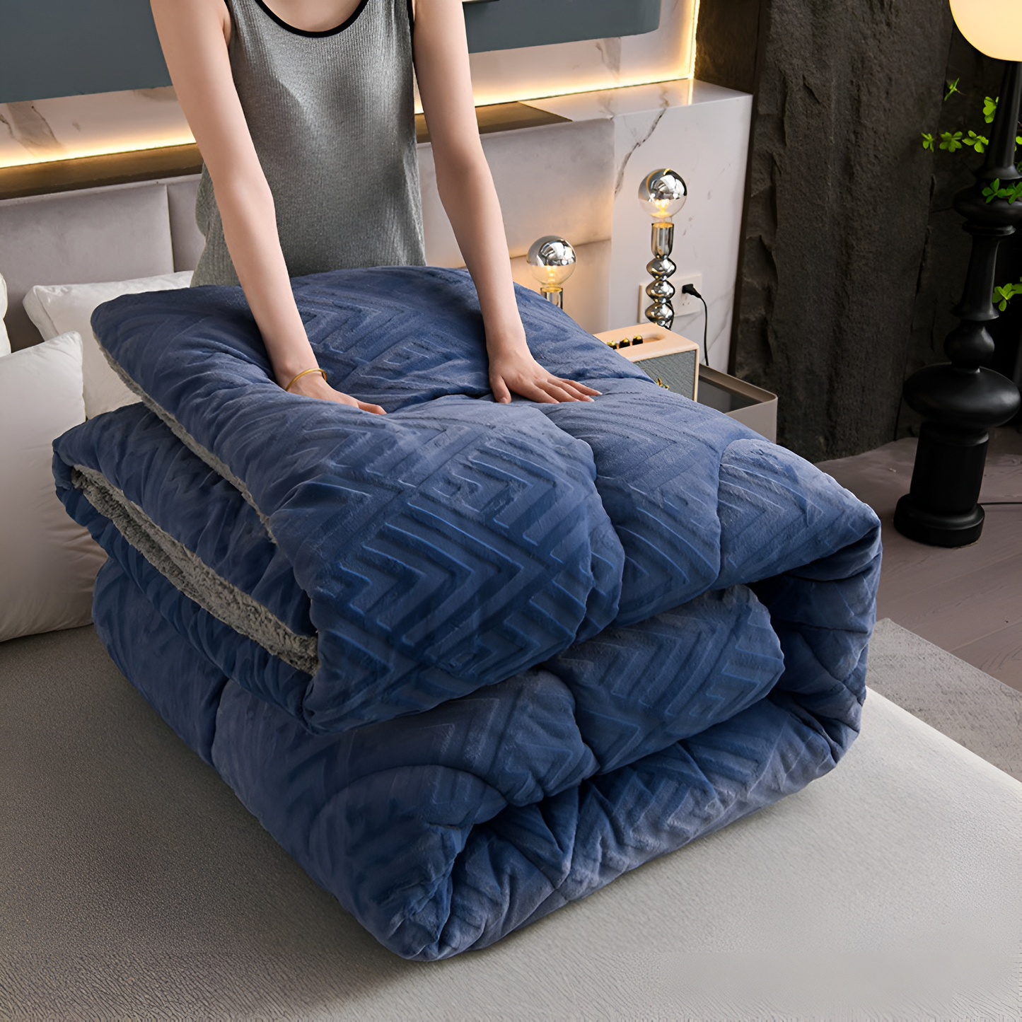CozyNest | Dual-Sided Soft Duvet Blanket