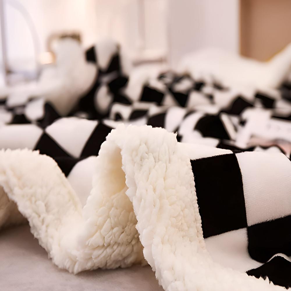 ChessElegance | Chessboard Pattern Blanket For Home Decor