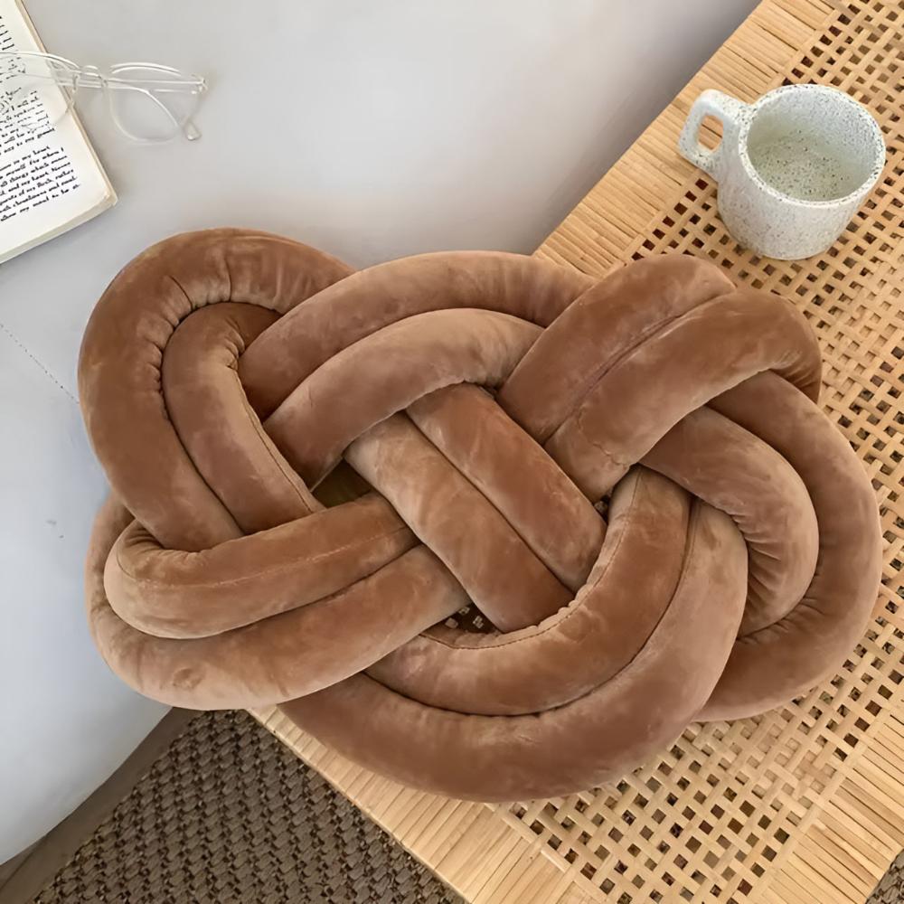 CozyNest | Braided Plush Cushion Pillow