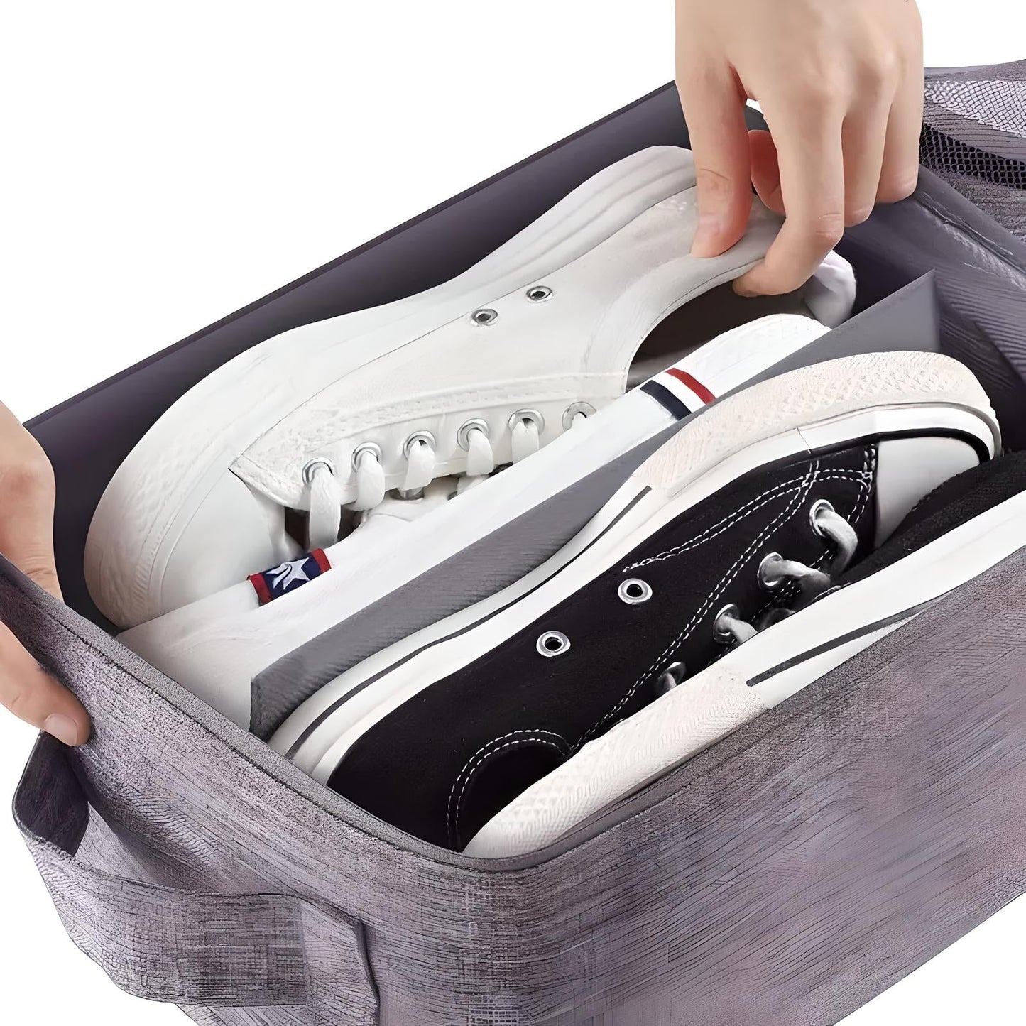 Compact Travel Shoe Organiser With Multiple Compartments