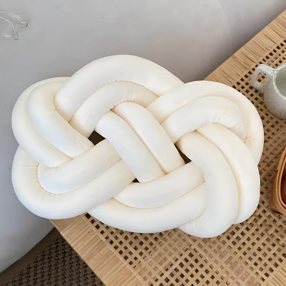 CozyNest | Braided Plush Cushion Pillow