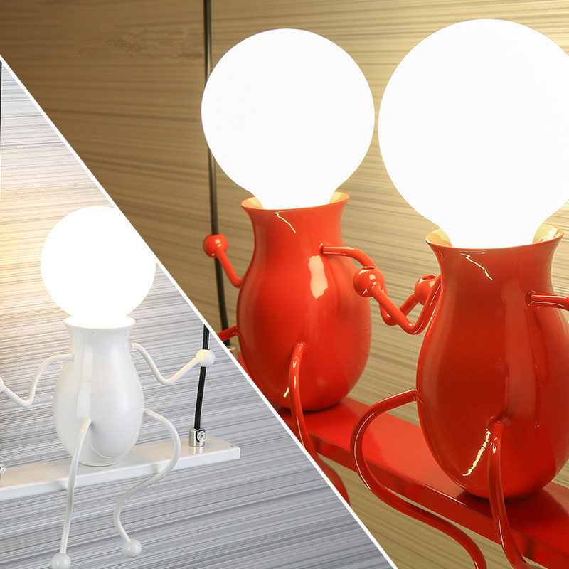 Creative Iron Robot Wall Sconce - Sitting Figure Decorative Wall Light