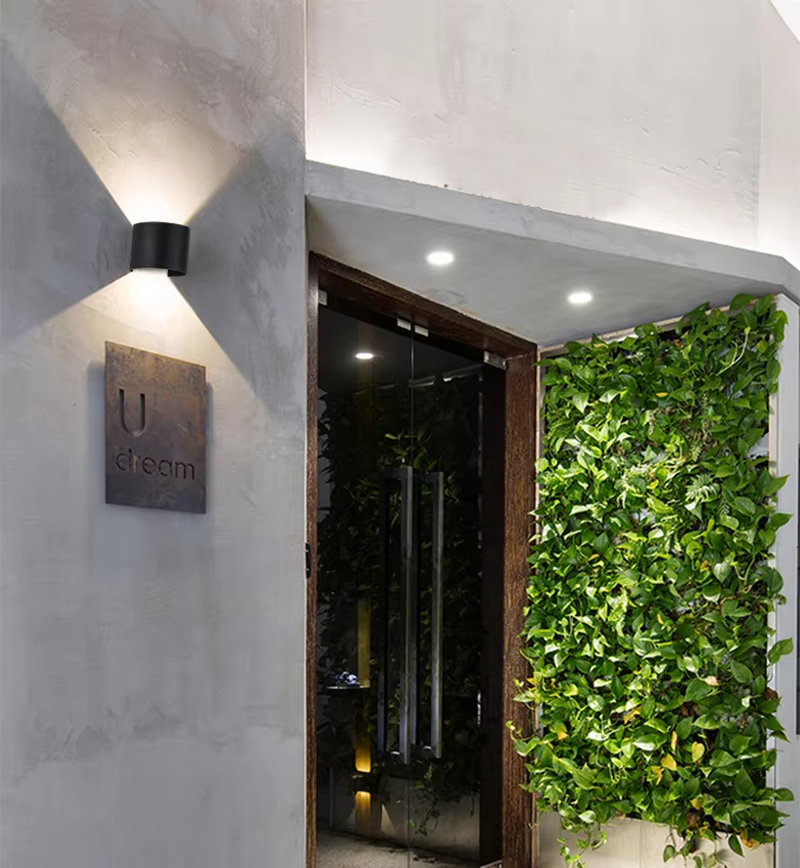 Cube Shape LED Wall Lamp - Adjustable Waterproof for Indoor & Outdoor