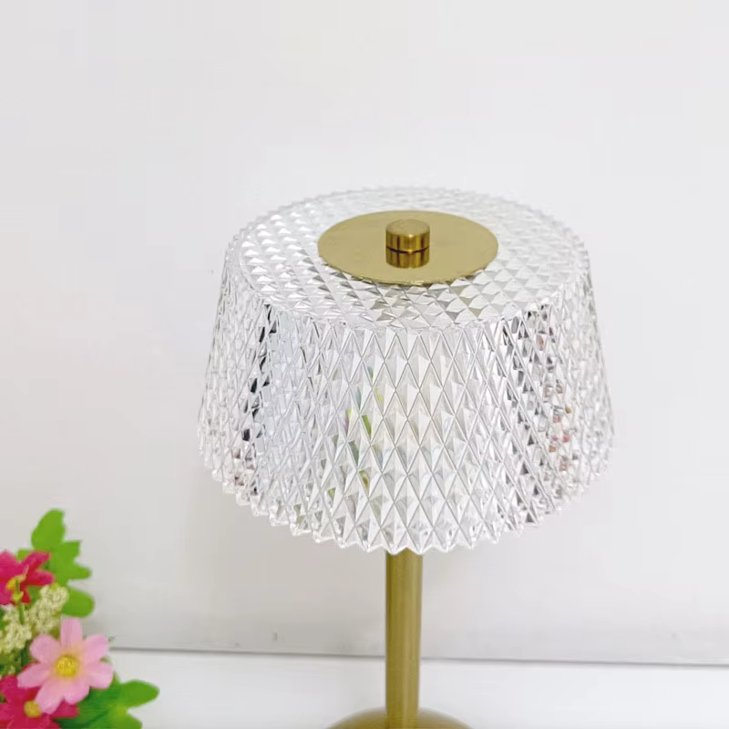 Diamond Crystal LED Table Lamp | USB Rechargeable Night Light