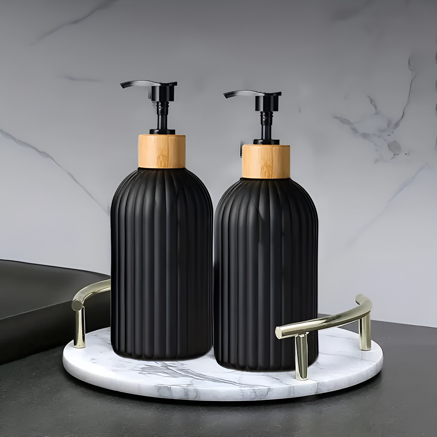 EcoDispense | Minimalist Bamboo Pump Soap Dispenser