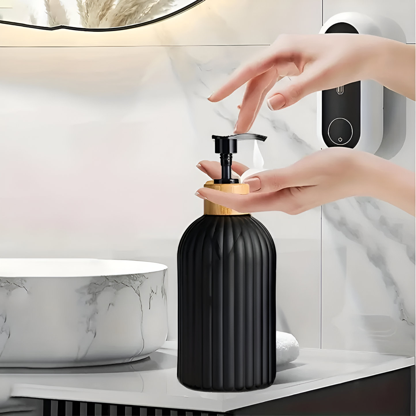 EcoDispense | Minimalist Bamboo Pump Soap Dispenser