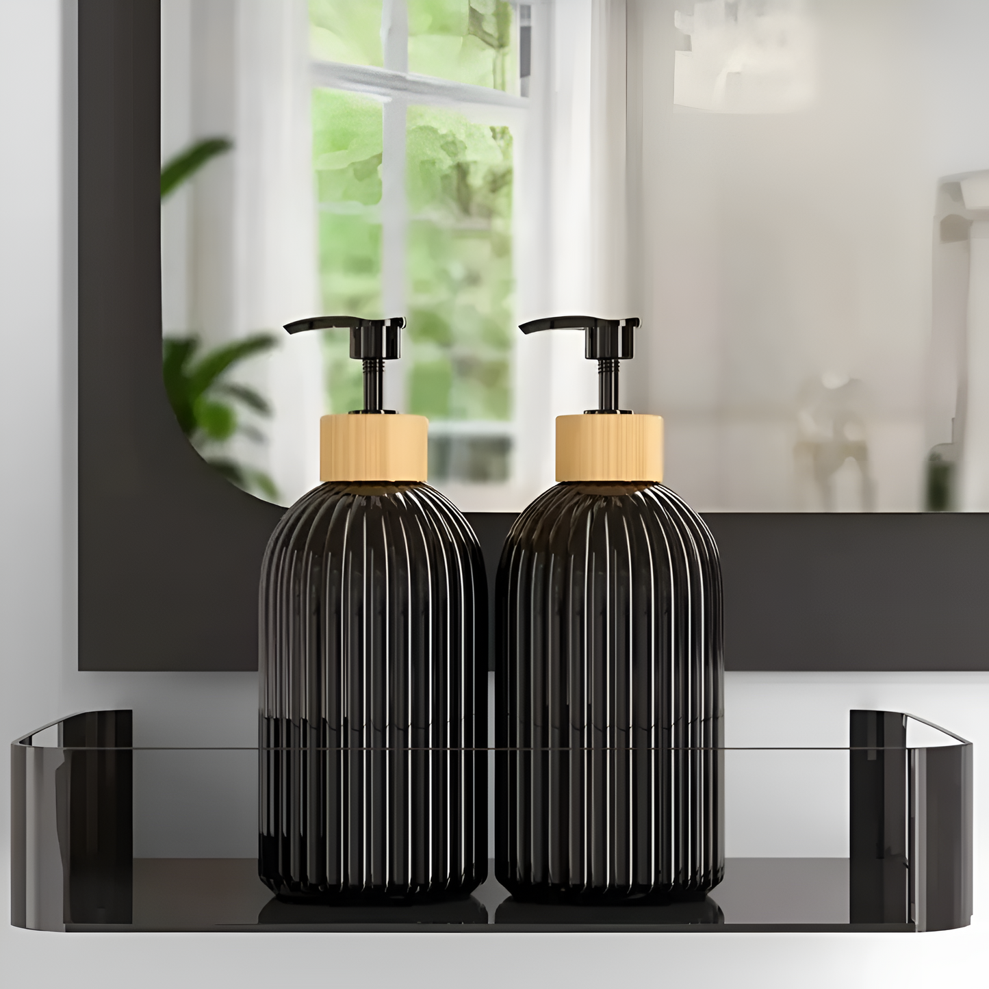 EcoDispense | Minimalist Bamboo Pump Soap Dispenser