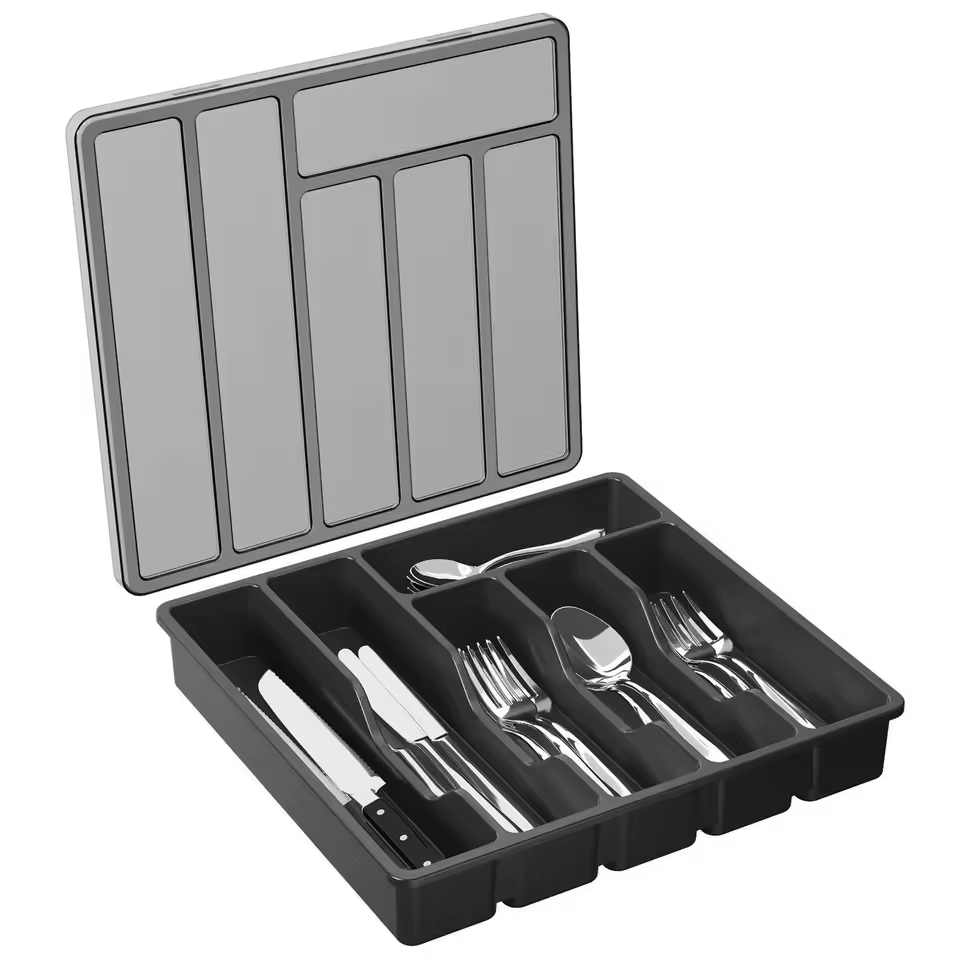 EcoGuard - Compact Kitchen Drawer Organizer With Lid