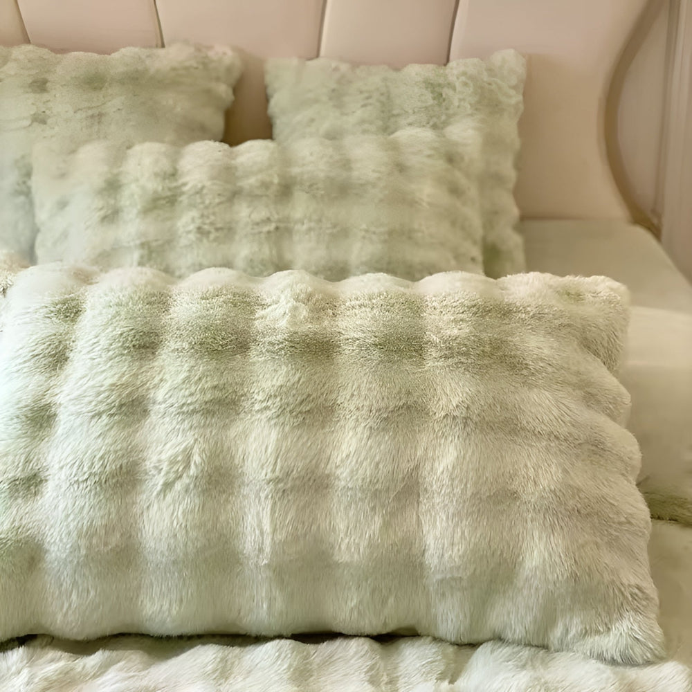 CozyNest | Rabbit Faux Fur Pillow Cover