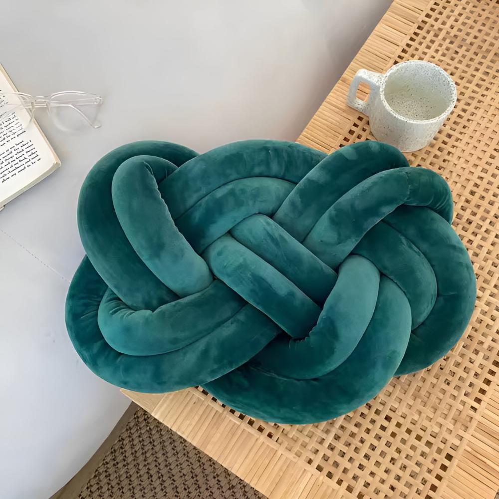 CozyNest | Braided Plush Cushion Pillow