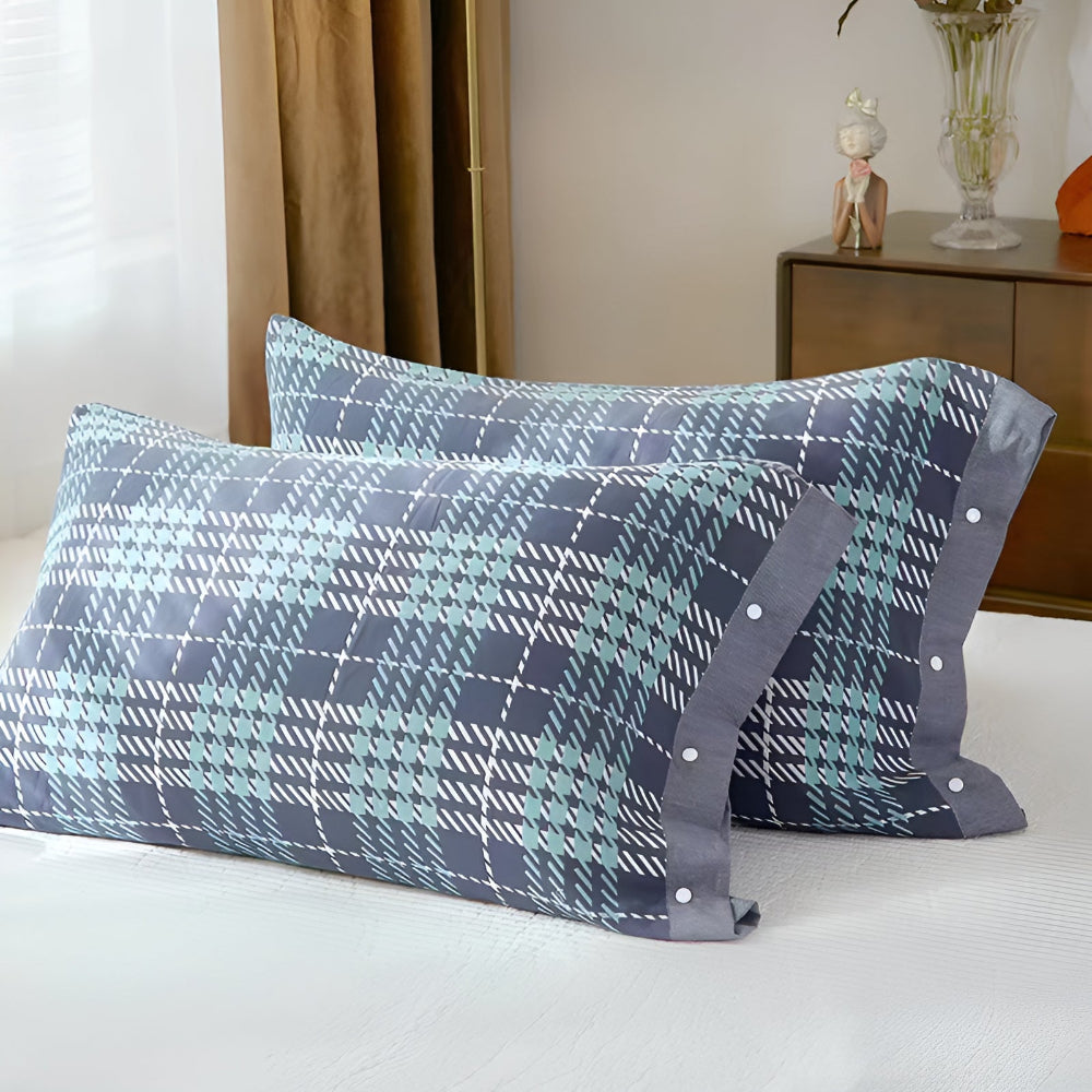 CozyNest | Pure Cotton Buttoned Pillowcase