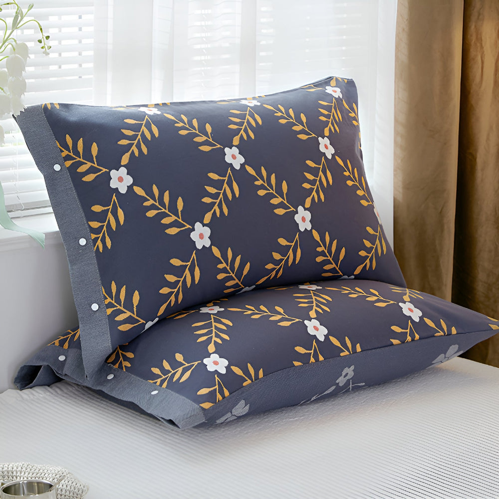 CozyNest | Pure Cotton Buttoned Pillowcase