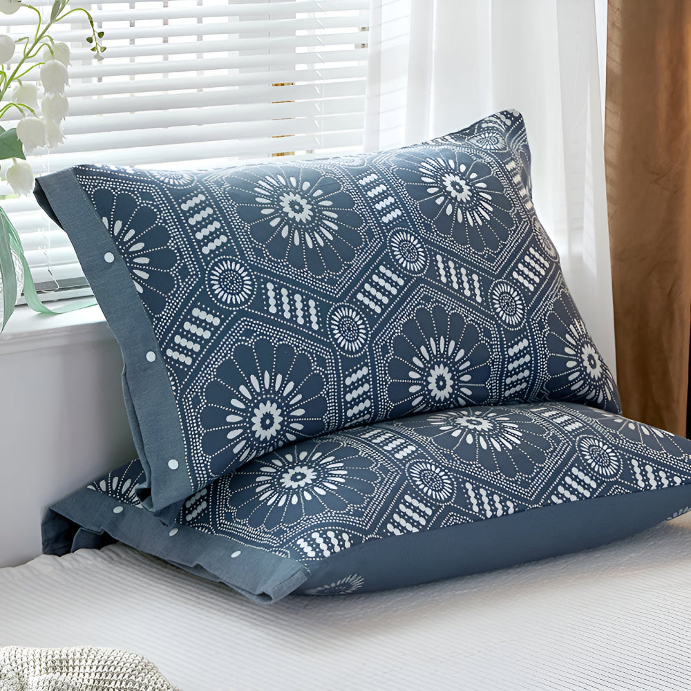CozyNest | Pure Cotton Buttoned Pillowcase