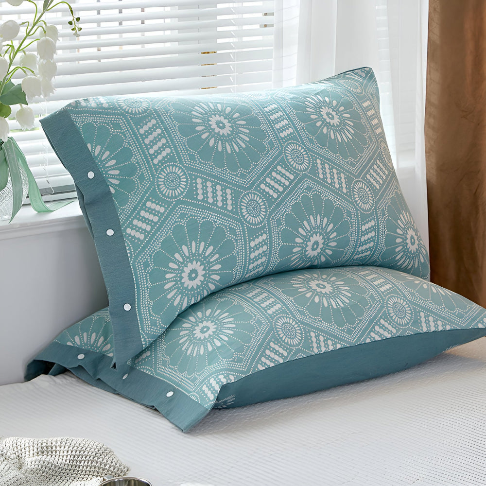 CozyNest | Pure Cotton Buttoned Pillowcase