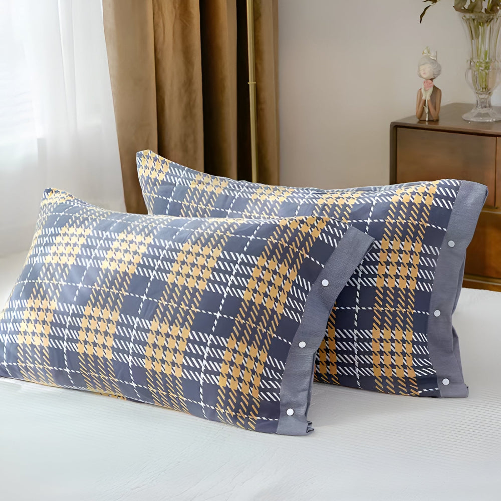 CozyNest | Pure Cotton Buttoned Pillowcase