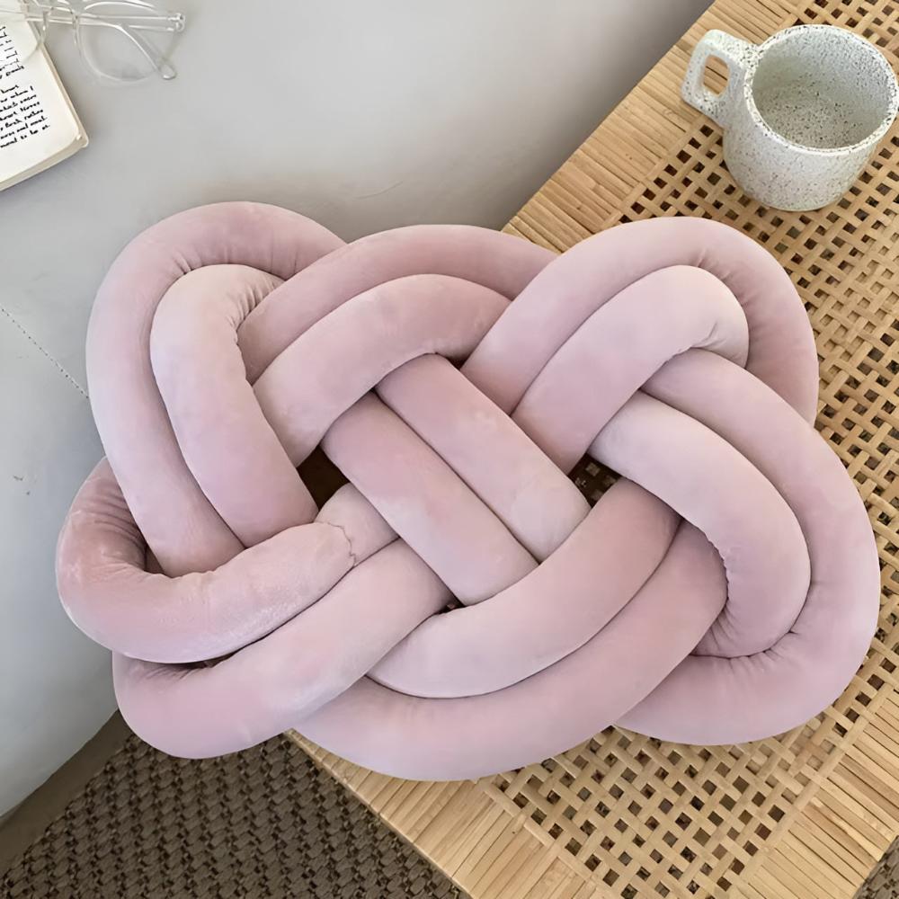 CozyNest | Braided Plush Cushion Pillow
