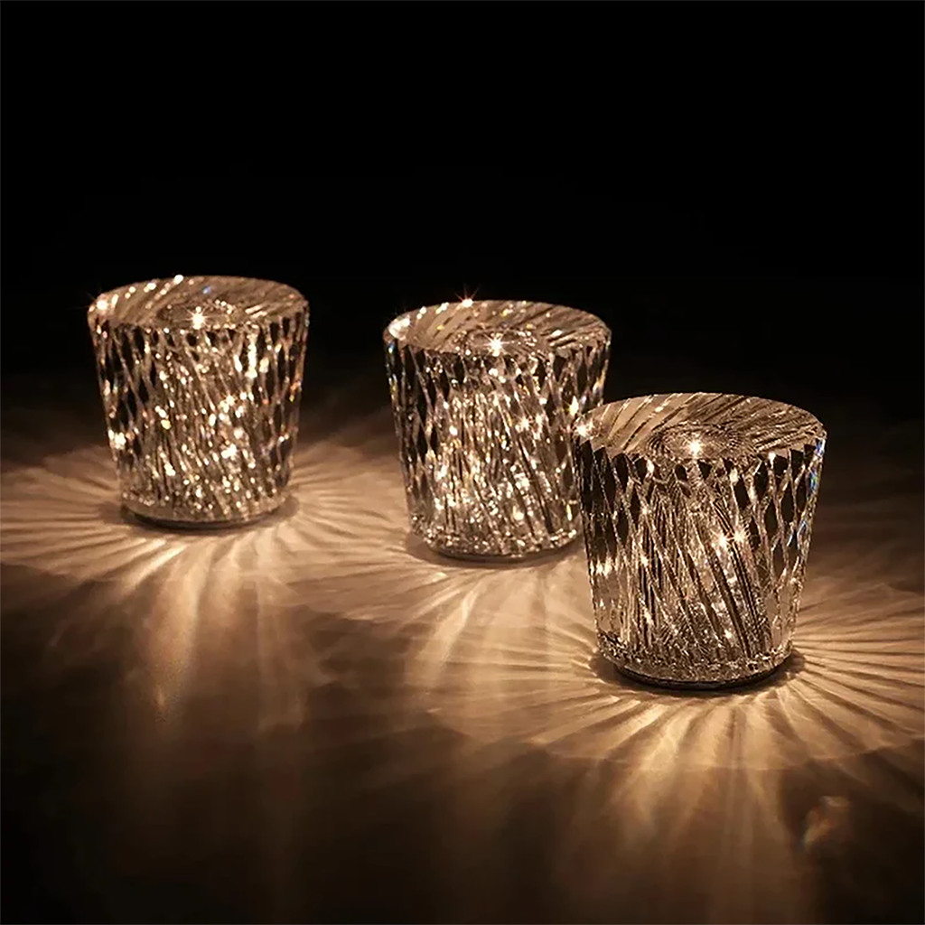 Rechargeable Crystal Desk Lamp - Bar Restaurant Table Lamp