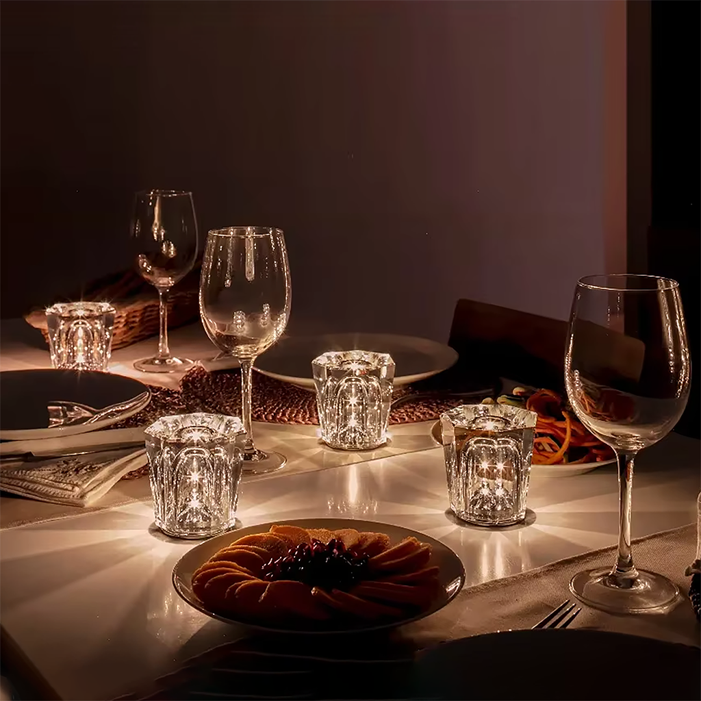 Rechargeable Crystal Desk Lamp - Bar Restaurant Table Lamp