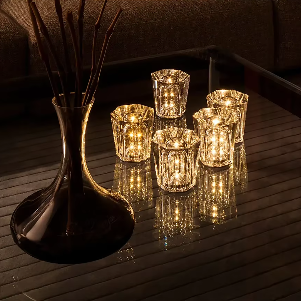 Rechargeable Crystal Desk Lamp - Bar Restaurant Table Lamp