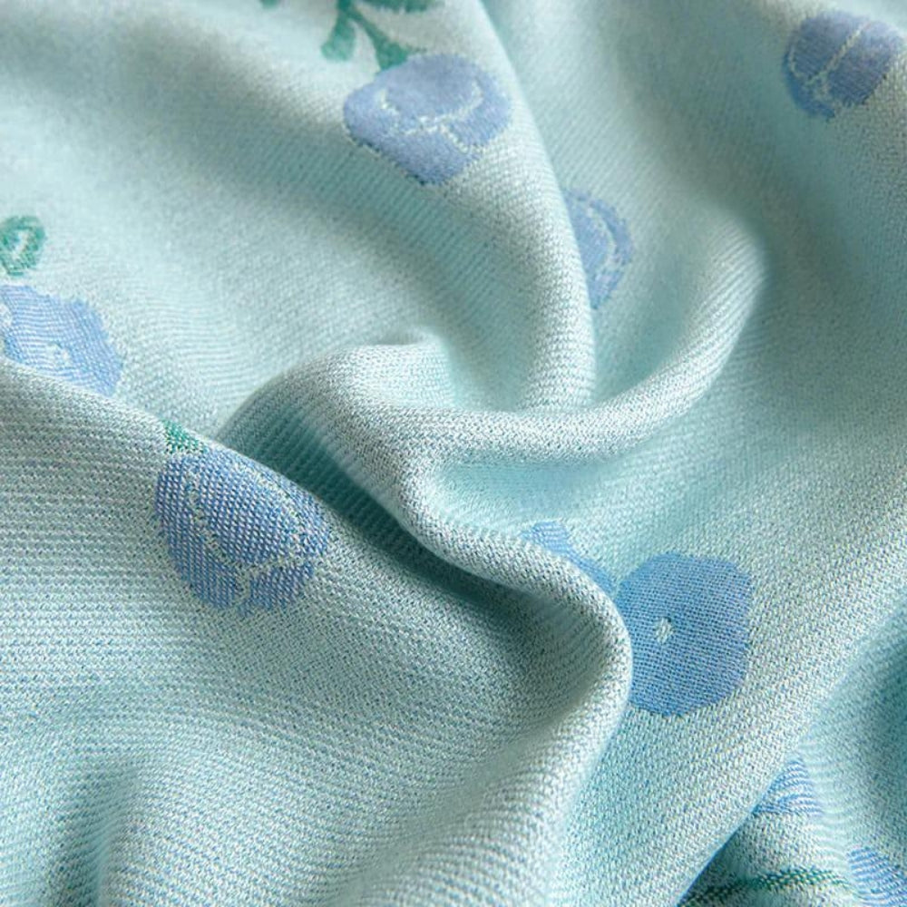 BlueBreeze | Floral Bamboo Fiber Cooling Blanket
