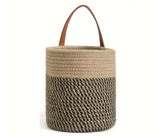 CozyNest | Woven Cotton Rope Hanging Basket 2pc Set