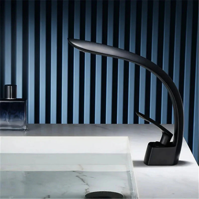 Celestia | Single Handle Bathroom Faucet - Waterfall Basin Mixer
