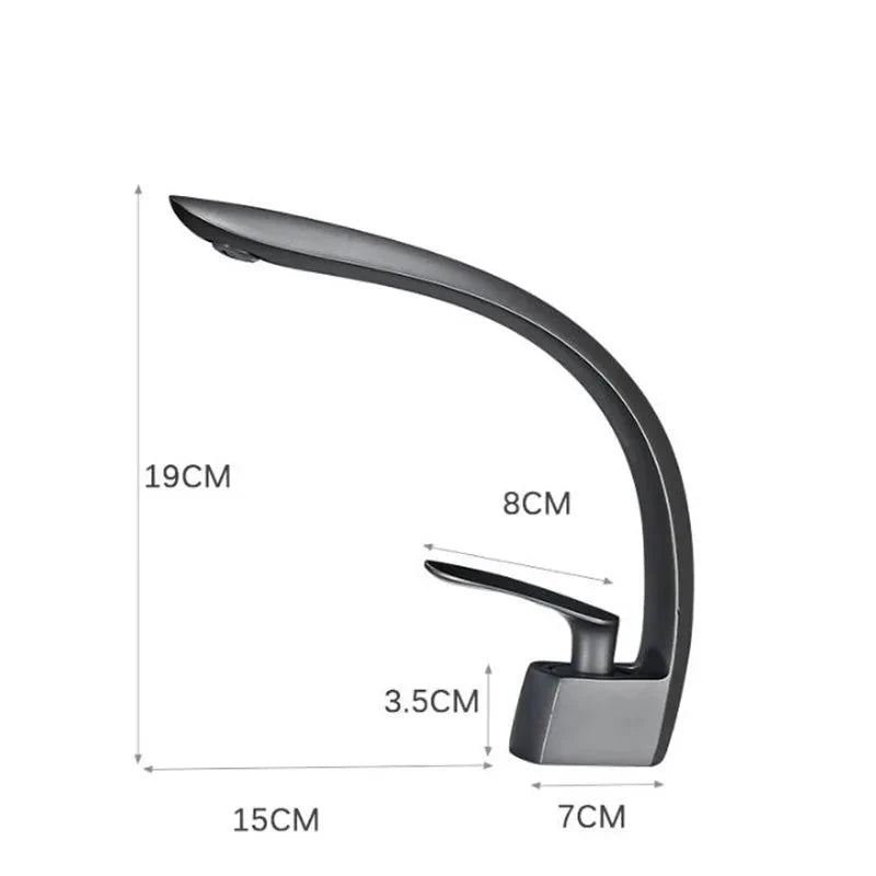 Celestia | Single Handle Bathroom Faucet - Waterfall Basin Mixer