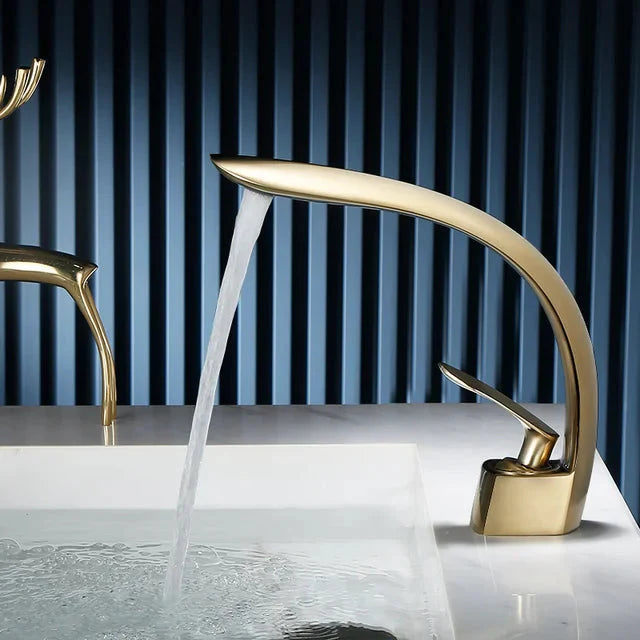 Celestia | Single Handle Bathroom Faucet - Waterfall Basin Mixer