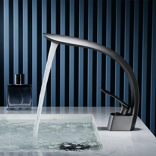 Celestia | Single Handle Bathroom Faucet - Waterfall Basin Mixer