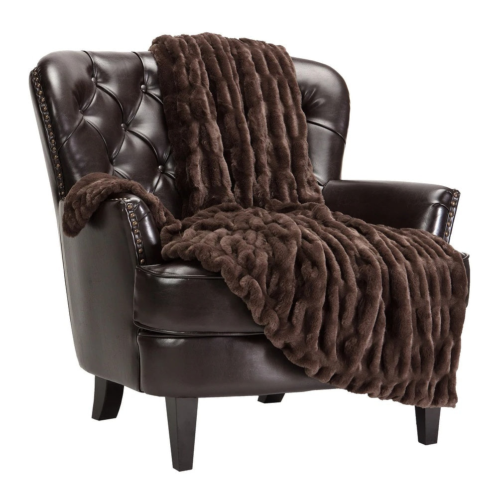 Chic Casa | Luxury Faux Fur Blanket For Home Decor