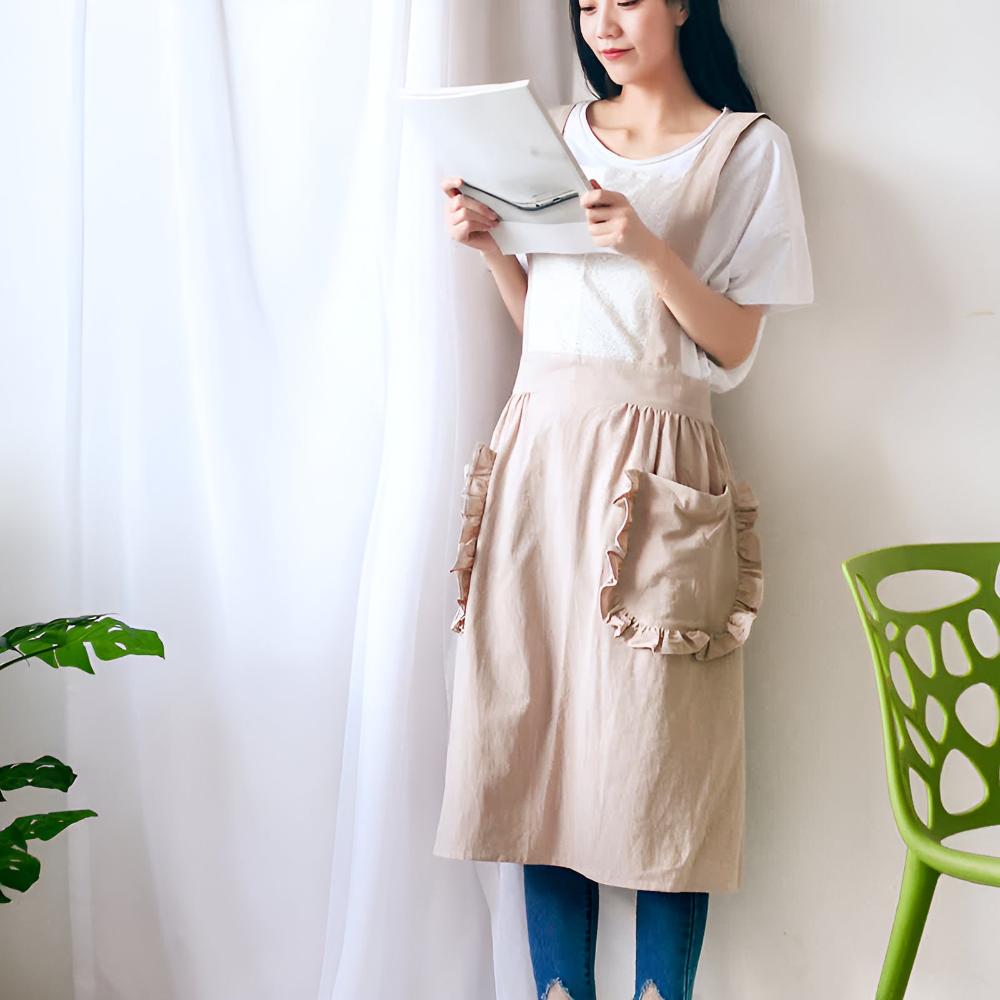 ChicWear | Ruffle Pocket Kitchen Apron